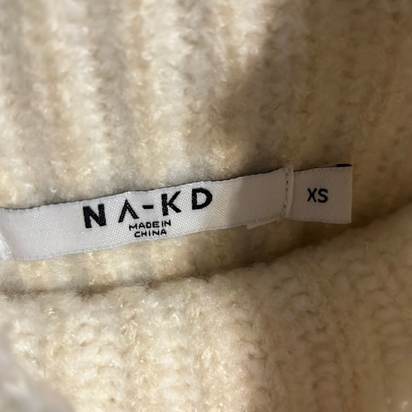 NA-KD High Neck Rib Knit Sweater - Picture 5 of 5